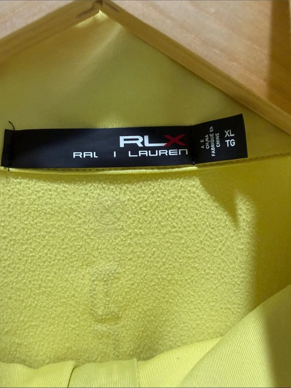Polo by Ralph Lauren Men's High-Visibility Yellow Half-Zip Pullover